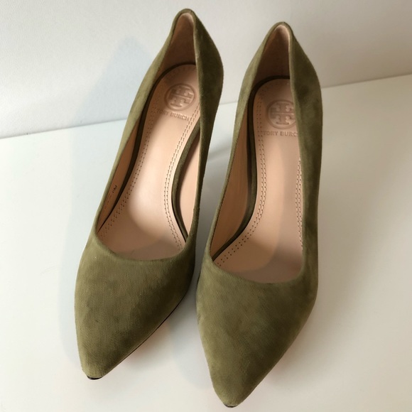 army green pumps